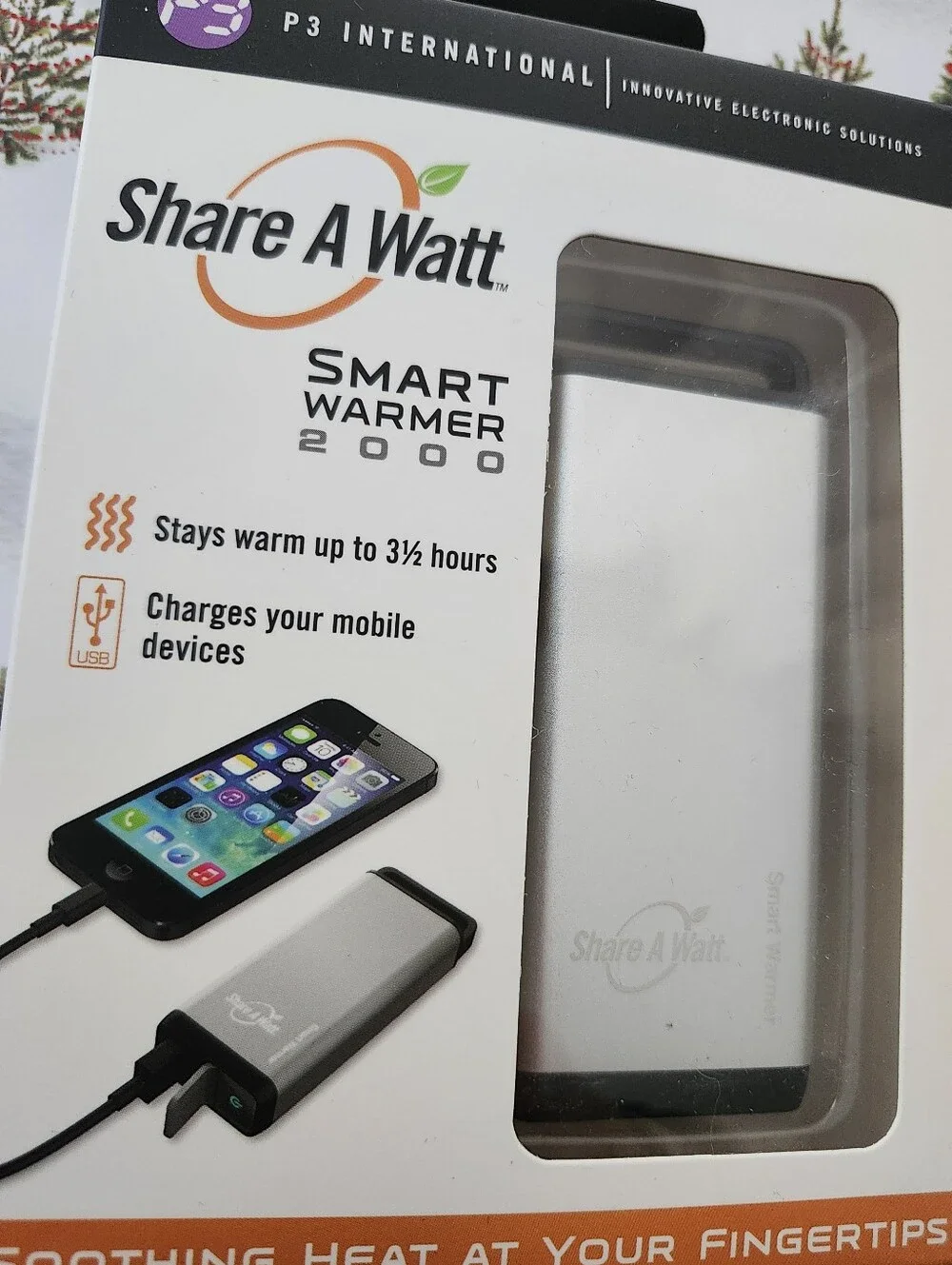 NEW Share A Watt Portable Phone Device Charger and Hand Warmer- Retail $29.99